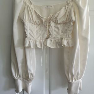 For Love and Lemons Carina Blouse Ivory